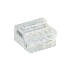 WAGO 243-144 MICRO PUSH WIRE® 4 Conductor 6A Splice Connector Transparent