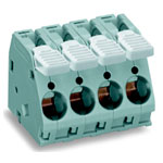 WAGO 2716-106 6 Pole 10mm 76A 30° Lever PCB Terminal Block Grey