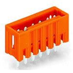 WAGO 734-235 5 Pole 3.81mm 10A MCS Vertical Male Header Closed Orange