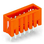 WAGO 734-238 8 Pole 3.81mm 10A MCS Vertical Male Header Closed Orange