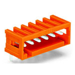 WAGO 734-266 6 Pole 3.81mm 10A MCS Horizontal Male Header Closed Orange