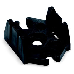 WAGO 770-623 Mounting Plate for Distribution Connector Black