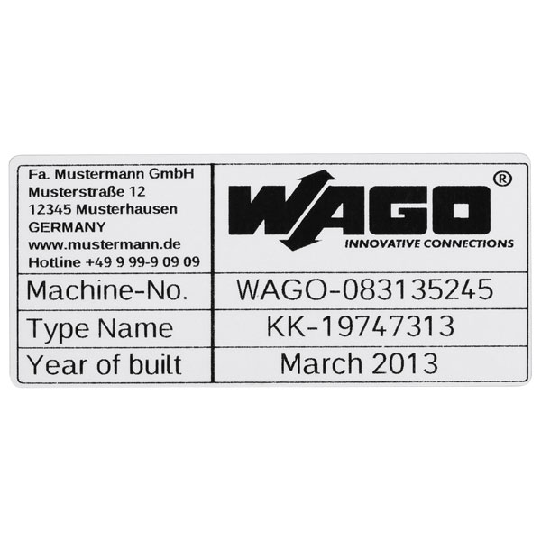  210-804 Type Labels Plain 44 x 99 mm 500 Markers per Roll