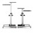 LogiLink BP0070 Mobile Sit-Stand Workstation Height Adjustable 70x70.5 cm Silver