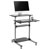 LogiLink BP0070 Mobile Sit-Stand Workstation Height Adjustable 70x70.5 cm Silver