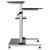 LogiLink BP0070 Mobile Sit-Stand Workstation Height Adjustable 70x70.5 cm Silver