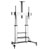 LogiLink BP0084 TV Trolley 60-100 inch Height Adjustable 100kg Floor Stand