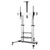 LogiLink BP0084 TV Trolley 60-100 inch Height Adjustable 100kg Floor Stand