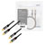LogiLink CA1201 RCA Audio/phono Cable 0.5 m Black Shielded, Colour-coded