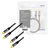 LogiLink CA1202 RCA Audio/phono Cable 1.0 m Black Shielded, Colour-coded