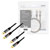 LogiLink CA1204 RCA Audio/phono Cable 2.0 m Black Shielded, Colour-coded