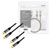 LogiLink CA1206 RCA Audio/phono Cable 3.0 m Black Shielded, Colour-coded