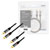 LogiLink CA1207 RCA Audio/phono Cable 5.0 m Black Shielded, Colour-coded