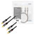 LogiLink CA1208 RCA Audio/phono Cable 7.5 m Black Shielded, Colour-coded