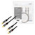 LogiLink CA1209 RCA Audio/phono Cable 10.0 m Black Shielded, Colour-coded