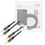 LogiLink CA1210 Audio/phono Cable 3.0 m Black Shielded, Colour-coded