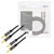 LogiLink CA1211 Audio/phono Cable 5.0 m Black Shielded, Colour-coded