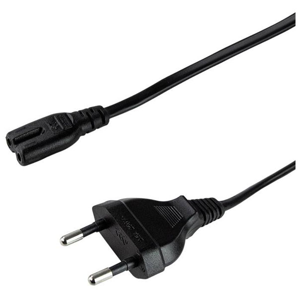LogiLink CP092 Power Cable Europlug to C7 Socket 1.8m Black
