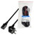 LogiLink CP095 Power Cable CEE 7/7 Angled to IEC C13 Straight 3m Black