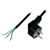 LogiLink CP135 Power Cable CEE 7/7 Angle Plug to Open End 1.5m Black