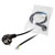 LogiLink CP135 Power Cable CEE 7/7 Angle Plug to Open End 1.5m Black