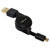 LogiLink CU0090 USB 2.0 Cable USB-A to Micro-B 0.75m Retractable Black