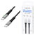 LogiLink CU0420 USB-C 2.0 Cable USB-C to USB-C 0.3m Black 100W LED Nylon Braided