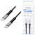 LogiLink CU0431 USB-C 3.2 Gen 2x2 Cable 0.5m 20Gbps 100W 4K LED Black