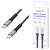 LogiLink CU0441 USB-C 3.2 Gen 2x2 Cable 0.5m Black 4K UHD LED Duplex Connector