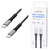 LogiLink CU0444 USB-C 3.2 Gen 2x2 Cable 20Gbps 240W 4K LED Nylon Braided 2m Blk