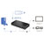 LogiLink HD0066 HDMI Splitter 2-Port 4K 60Hz HDR Downscaler Steel Case Black