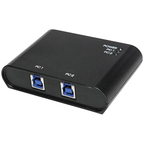 LogiLink UA0216 2 ports USB 3.2 1st Gen (USB 3.0) changeover switc...