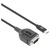 Manhattan 154499 USB-C to Serial DB9 RS232 Adapter Cable 100cm Black