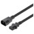 Manhattan 301312 Current Cable [1x IEC C13 socket - 1x IEC C14 plug ] 3 m Black