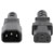Manhattan 301312 Current Cable [1x IEC C13 socket - 1x IEC C14 plug ] 3 m Black
