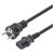 Manhattan 328616 Current Cable [1x IEC C13 plug - 1x PG plug] 3 m Black