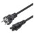 Manhattan 356602 Current Cable 1x C5 Mickey Mouse to 1x PG plug 3m Black