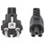 Manhattan 356602 Current Cable 1x C5 Mickey Mouse to 1x PG plug 3m Black