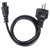 Manhattan 356602 Current Cable 1x C5 Mickey Mouse to 1x PG plug 3m Black
