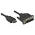 Manhattan 372510 DVI-D to HDMI Adapter Cable 3m Black Gold Plated