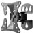 Manhattan 462662 TV Wall Mount 13-32 Tiltable and Swivelling Black