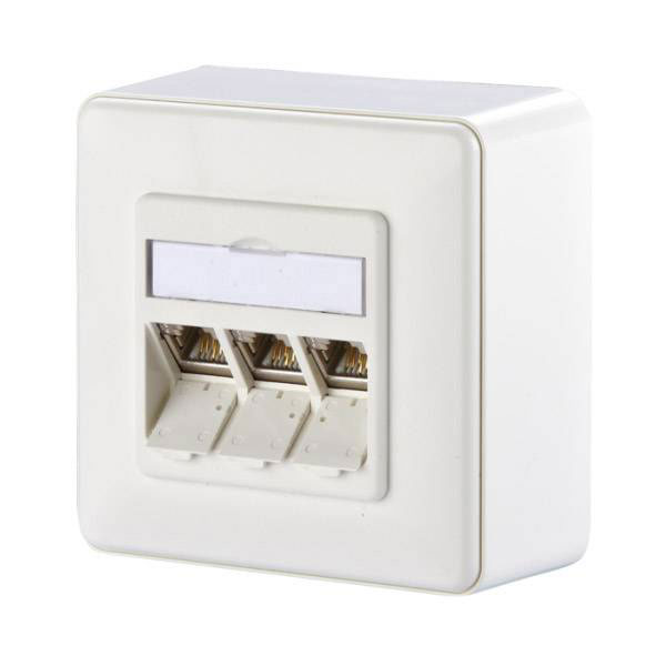 Metz Connect 1309130002-E Network outlet Surface-mount CAT 6A 3 po...