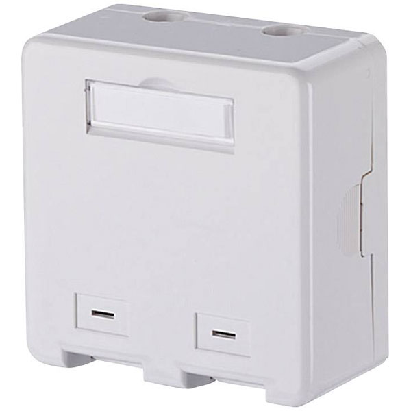 Metz Connect 1309150002KE Keystone Surface Mount Box 2-Port Pure W...