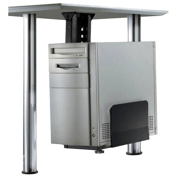 Neomounts CPU-D200BLACK PC bracket Undertable Black Max. load=30 kg