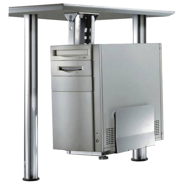 Neomounts CPU-D200SILVER PC bracket Undertable Silver Max. load=30 kg