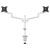 Neomounts DS60-425WH2 Dual Monitor Desk Mount 17-27 8kg Full Motion White