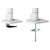 Neomounts DS75S-950WH2 Dual Monitor Desk Mount 17-32 Gas Spring White