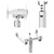 Neomounts FL50S-825WH1 Mobile Floor Stand for 37-75 Screens up to 70kg White