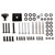 Neomounts FPMA-C060BLACK TV Ceiling Mount 10-40 Tilt/Swivel Height Adj. Black