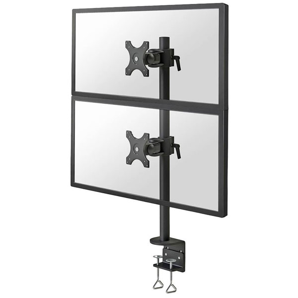 Neomounts FPMA-D700DV Dual Monitor Desk Mount 10-27" Vertical Blac...